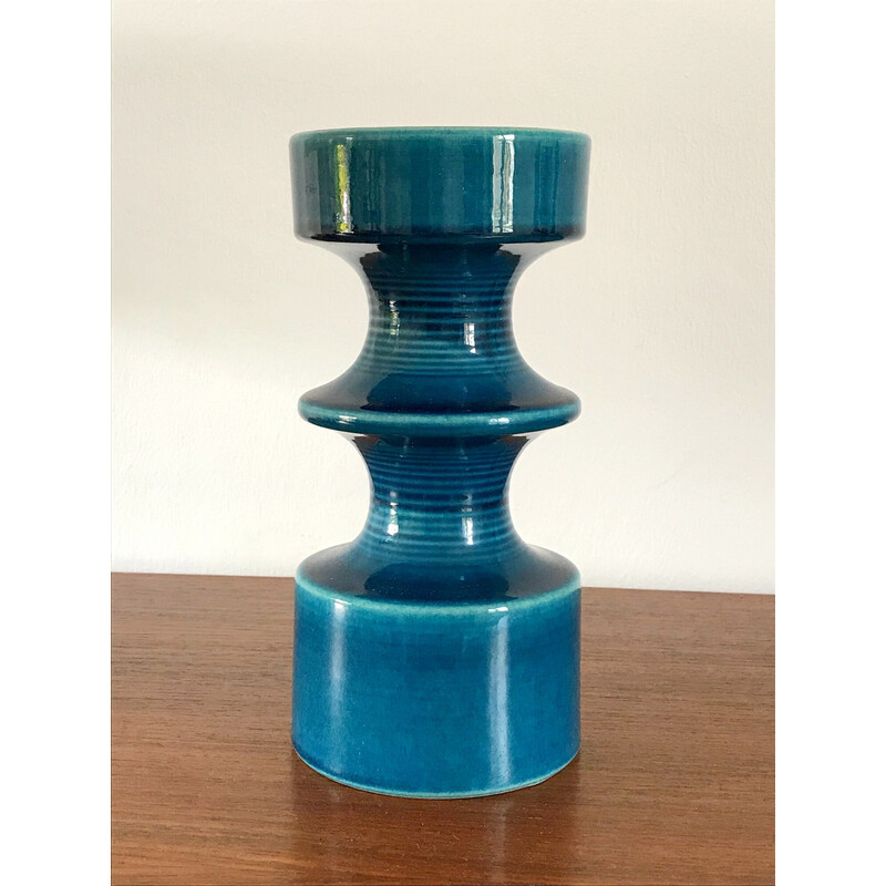 Vintage ceramic candlestick by Cari Zalloni for Steuler, 1970