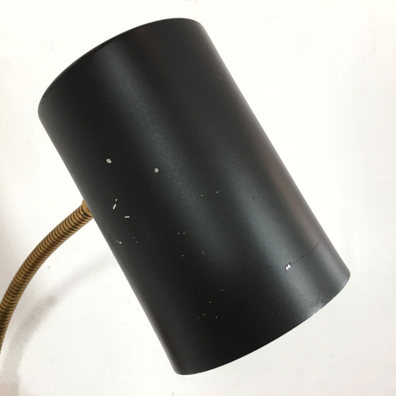 Pair of wall lights in black lacquered aluminium - 1970s