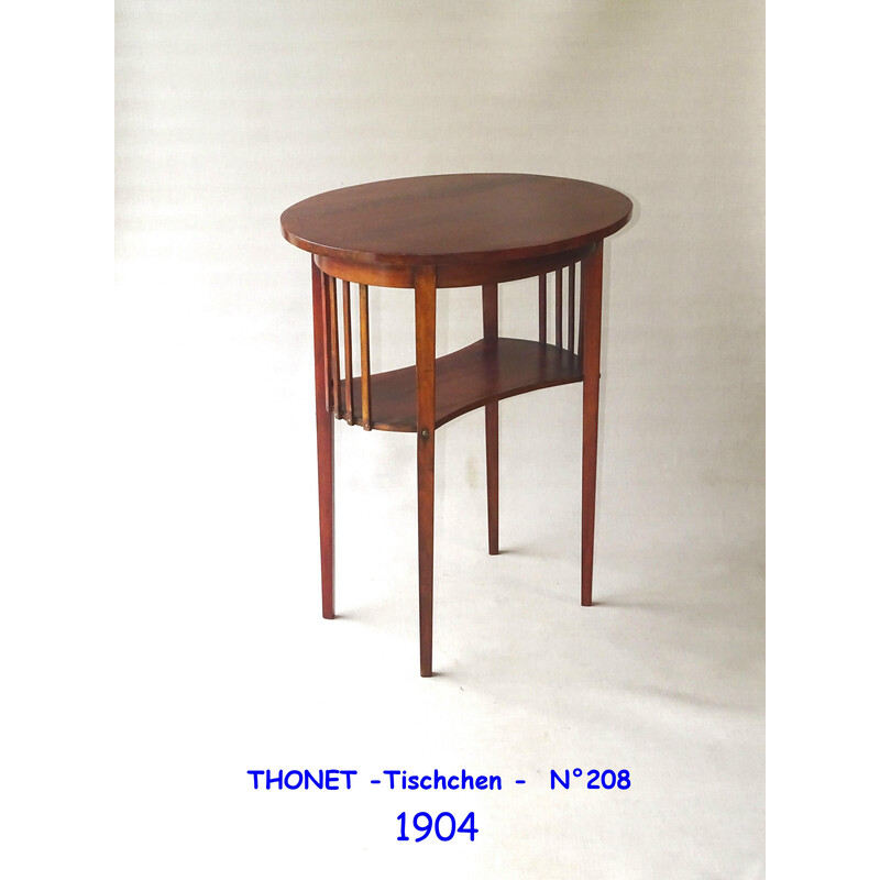 Mesa auxiliar vintage de Thonet N°208, 1904
