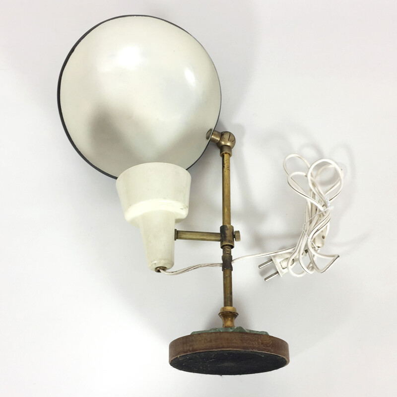 Bedside lamp with swivel lampshade - 1950s