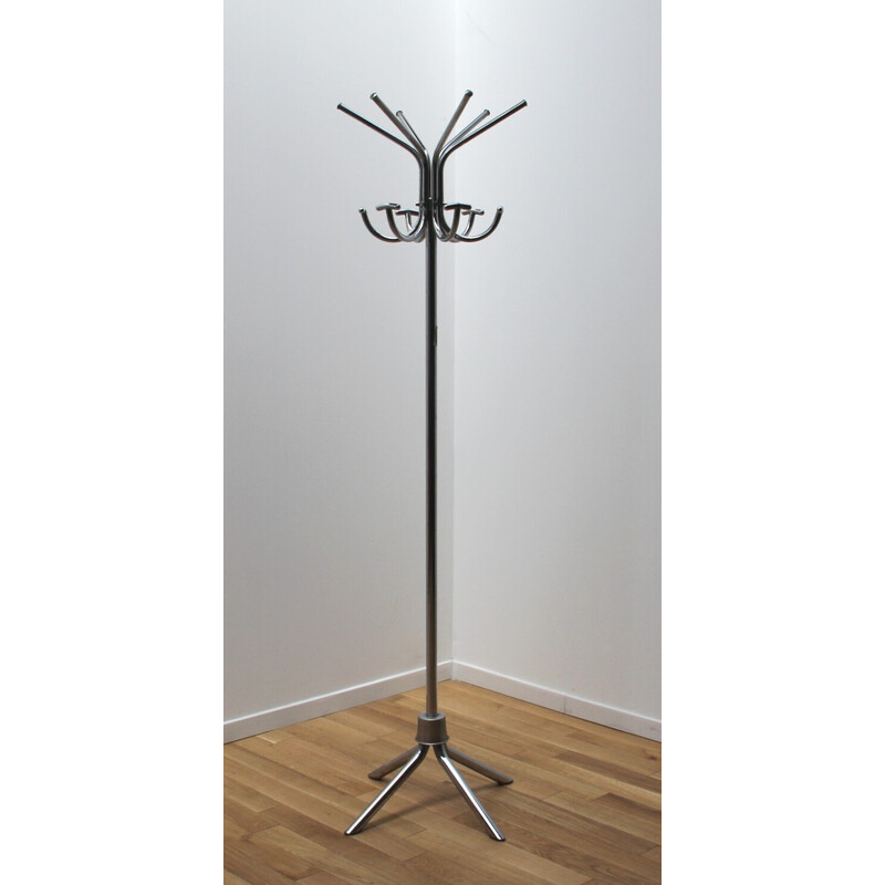 Vintage coat rack in chromed steel, 1970