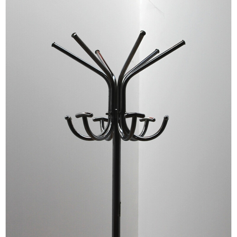 Vintage coat rack in chromed steel, 1970