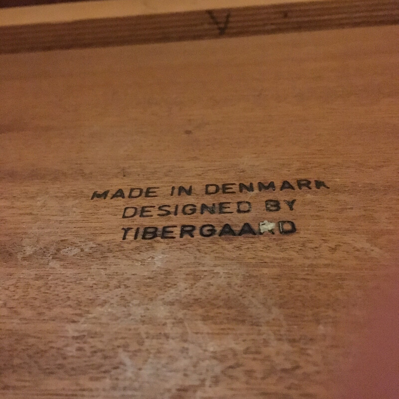 Bureau vintage en teck, G.N. Tibergaard - 1960