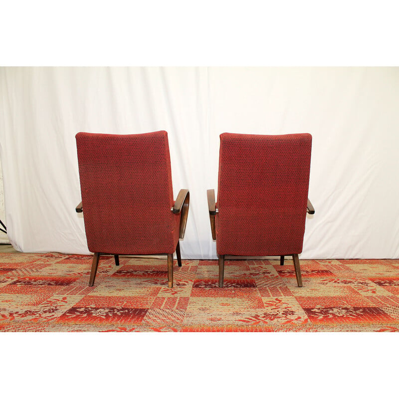 Pair of vintage bentwood armchairs by Jaroslav Šmídek, Czechoslovakia 1960