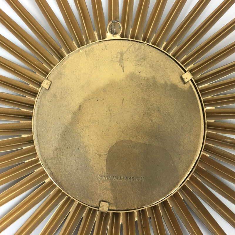 Sun-shaped mirror produced by Chaty Vallauris  - 1960s