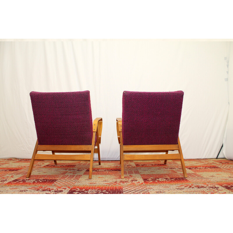 Paire de fauteuils vintage n° 24-23 par František Jirák pour Tatra furniture, Tchécoslovaquie 1960