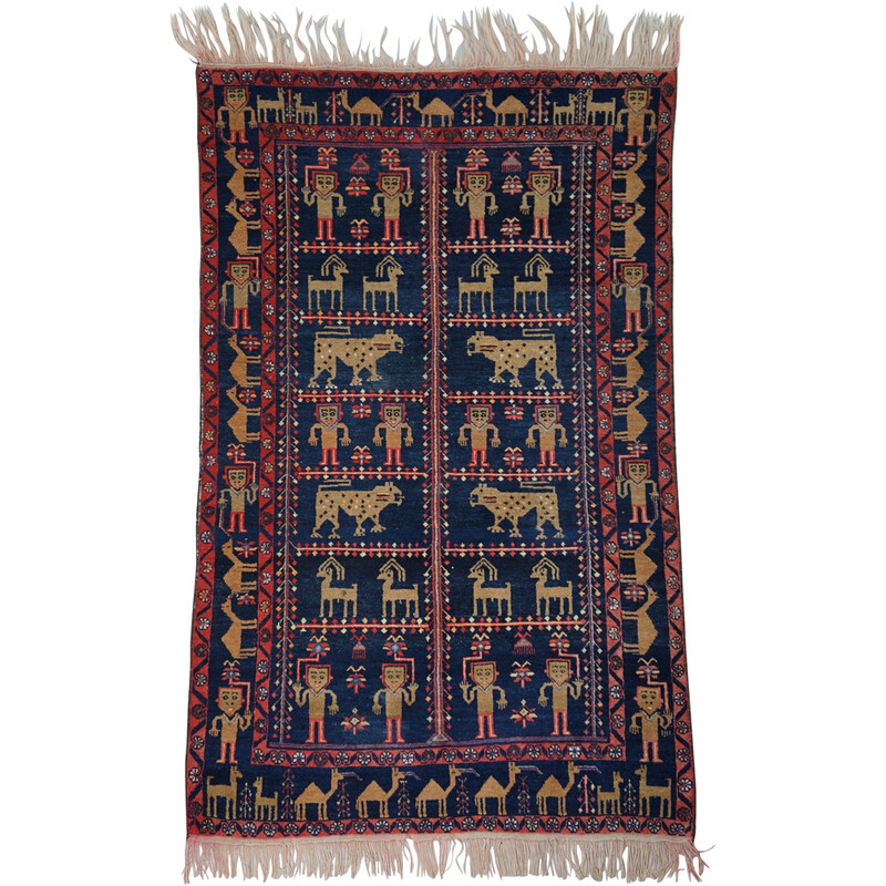 tapis persan baluch noué