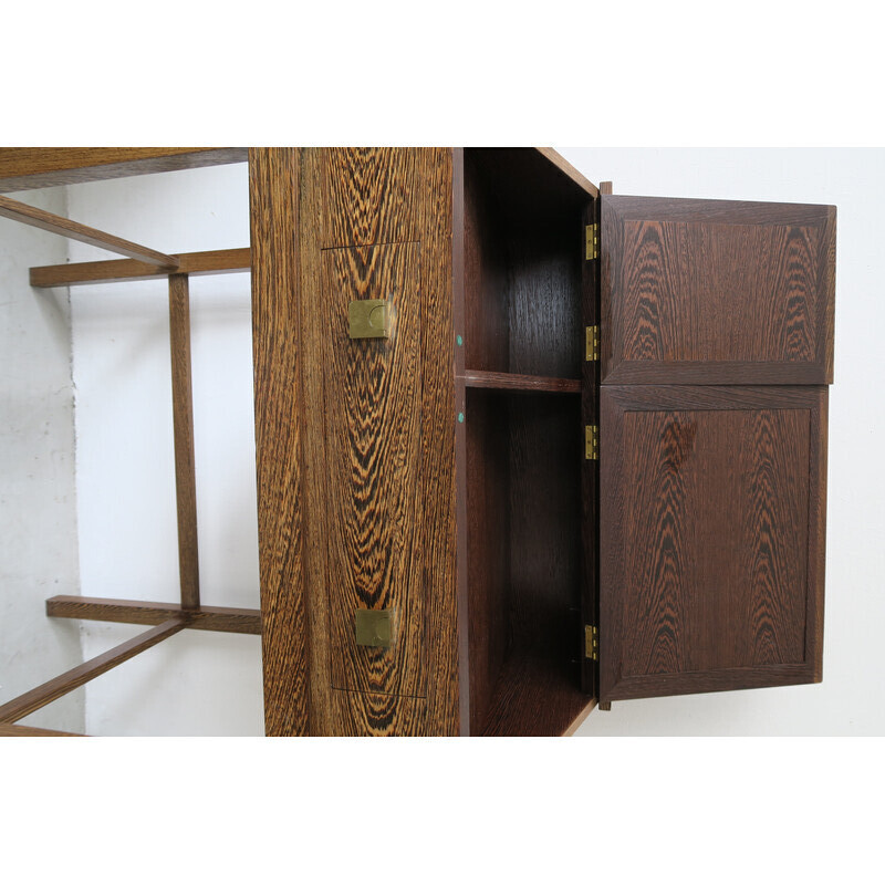 Vintage Danish macasar wood secretary, 1960s