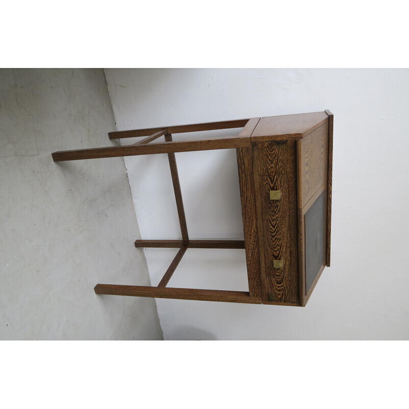 Vintage Deense macasar houten secretaire, 1960