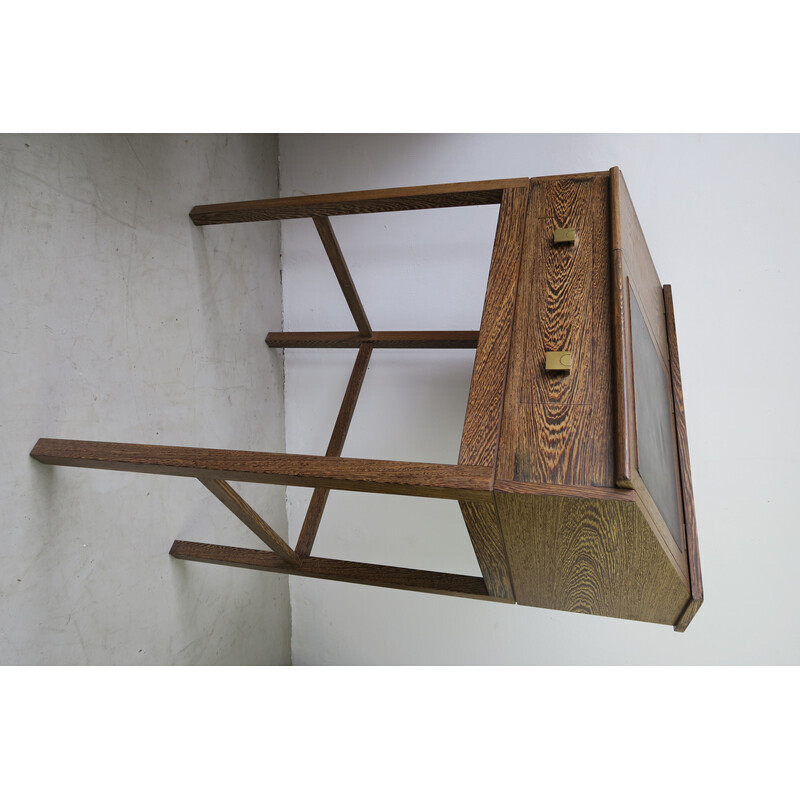 Vintage Danish macasar wood secretary, 1960s