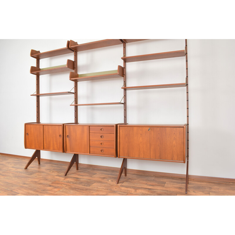 Parete attrezzata vintage Ergo a 3 moduli in teak di John Texmon e Einar Blindheim per Blindheim Mobelfabrikk, 1960