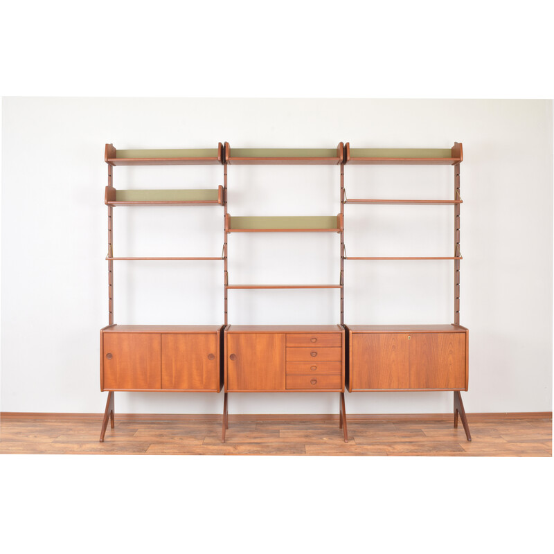 Parete attrezzata vintage Ergo a 3 moduli in teak di John Texmon e Einar Blindheim per Blindheim Mobelfabrikk, 1960