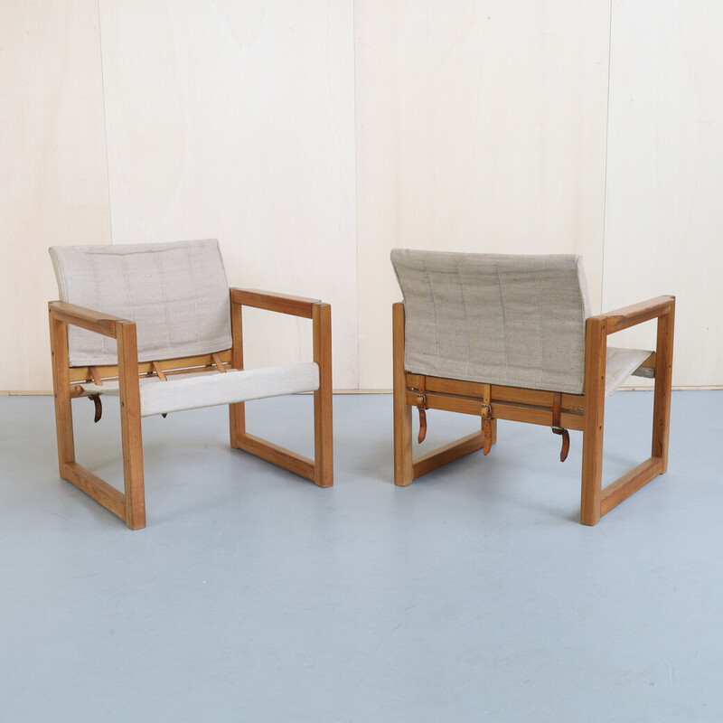 Pareja de sillones Safari vintage de Karin Mobring para Ikea, años 70