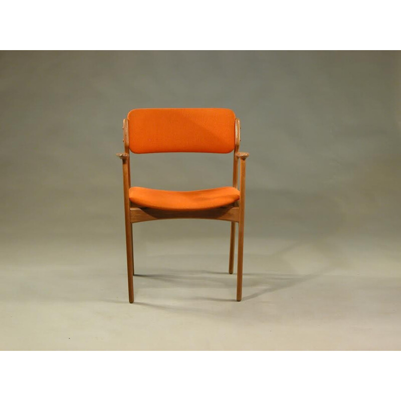 Model 50 armchair in oak by Erik Buch for Odense Maskinsnedkeri - 1970s 