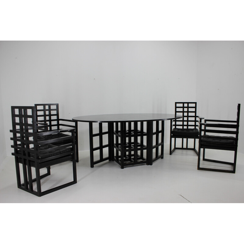 Conjunto de jantar vintage de Josef Hoffmann e Charles Rennie Mackintosh