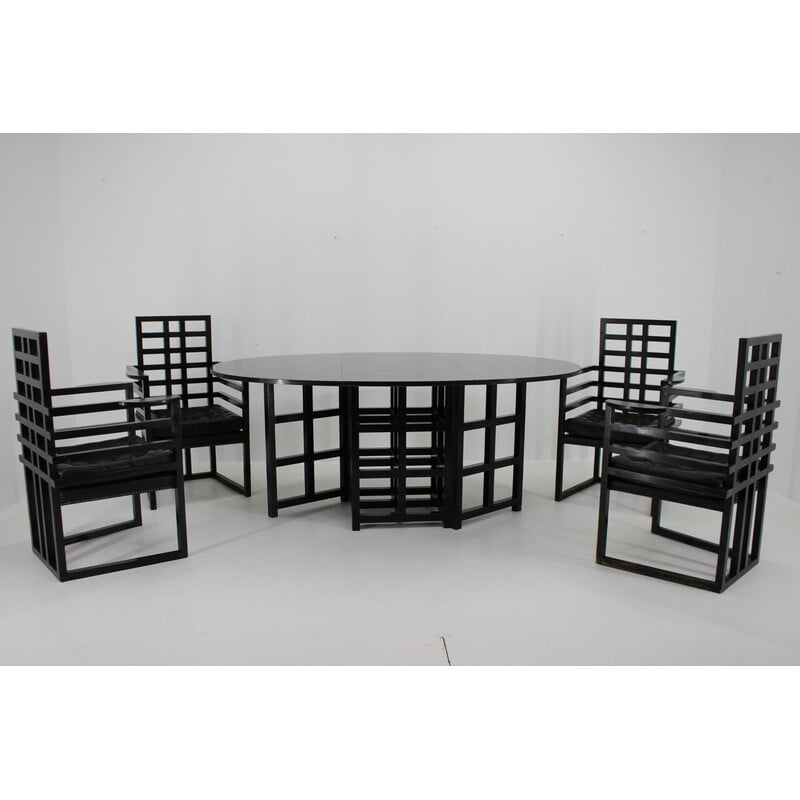 Ensemble à repas vintage de Josef Hoffmann et Charles Rennie Mackintosh