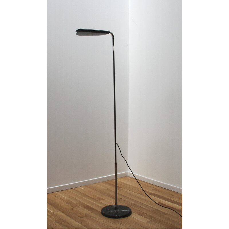 Lampadaire vintage Mezzaluna par Bruno Gecchelin pour Skipper et Pollux, 1974