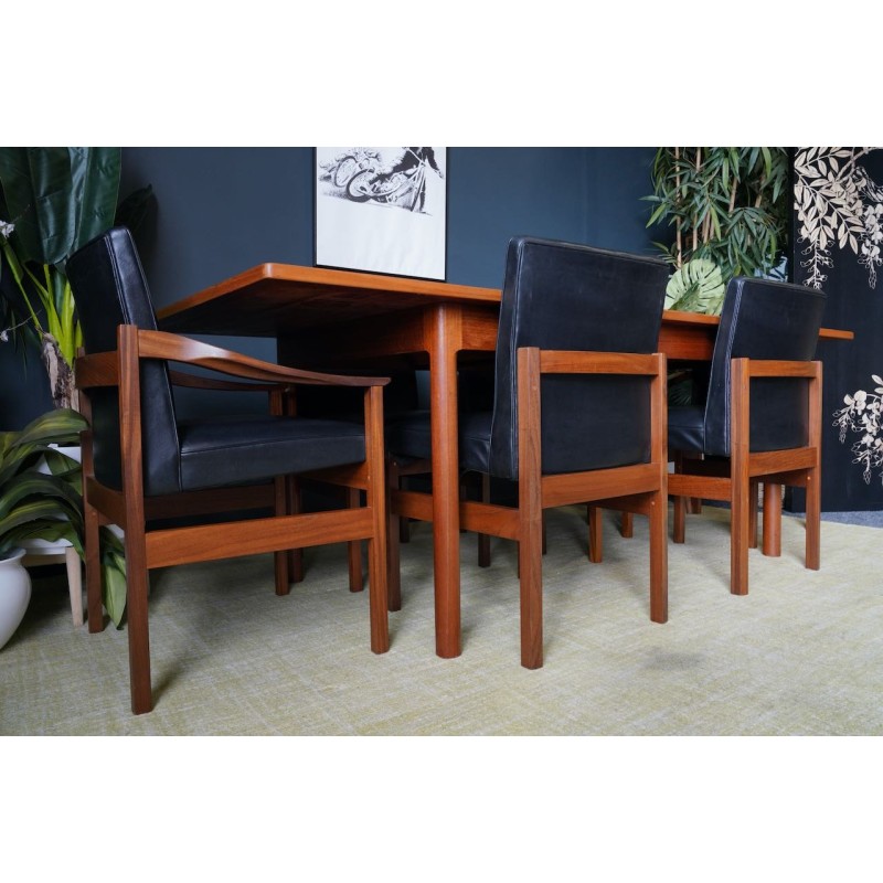 Mid century teak dining set, 1960s