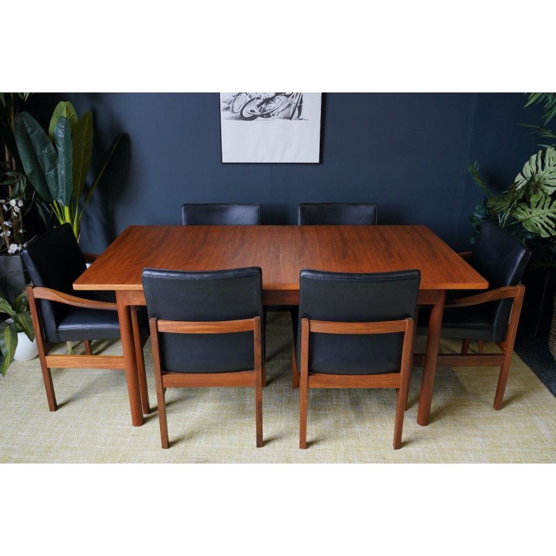 Mid century teak dining set, 1960s