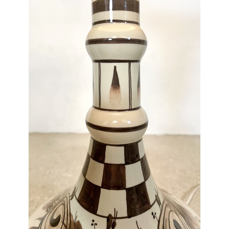 Vintage ceramic table lamp by Bjorn Wiinblad for Rosenthal Studio Line, 1960s