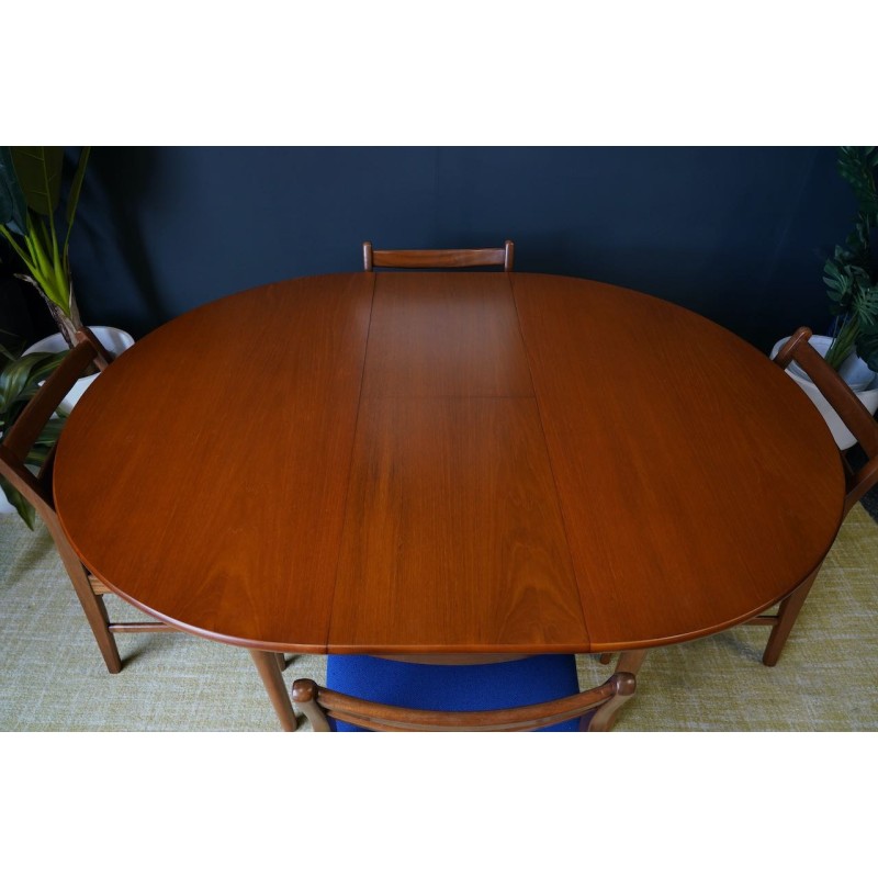 Mid century teak eetkamer set, 1970