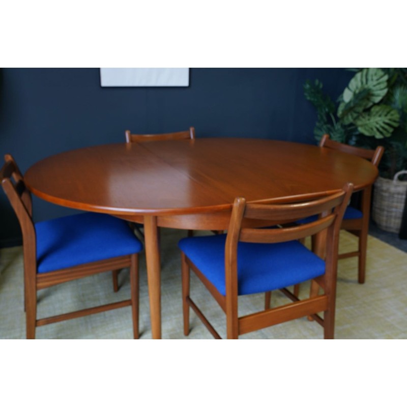 Mid century teak dining set, 1970s