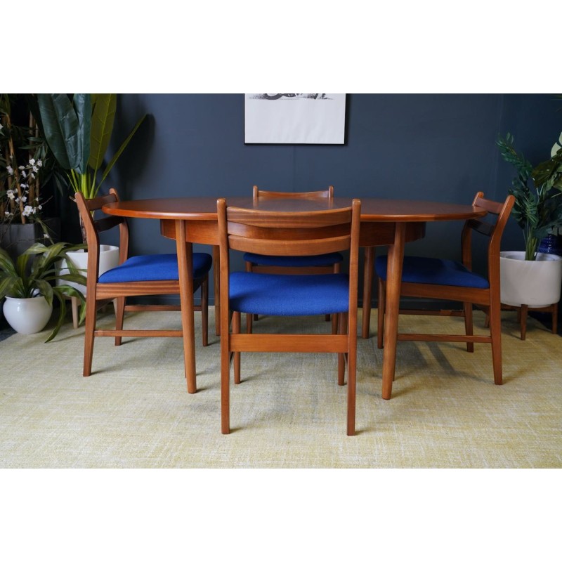 Mid century teak dining set, 1970s