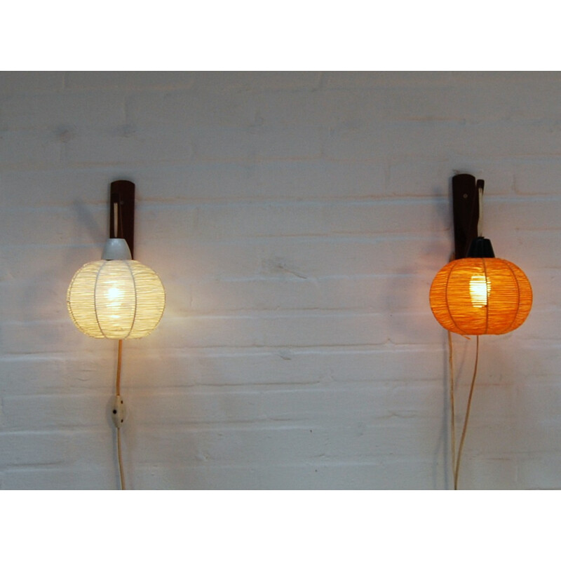 Pair of wall lamps - 1950s