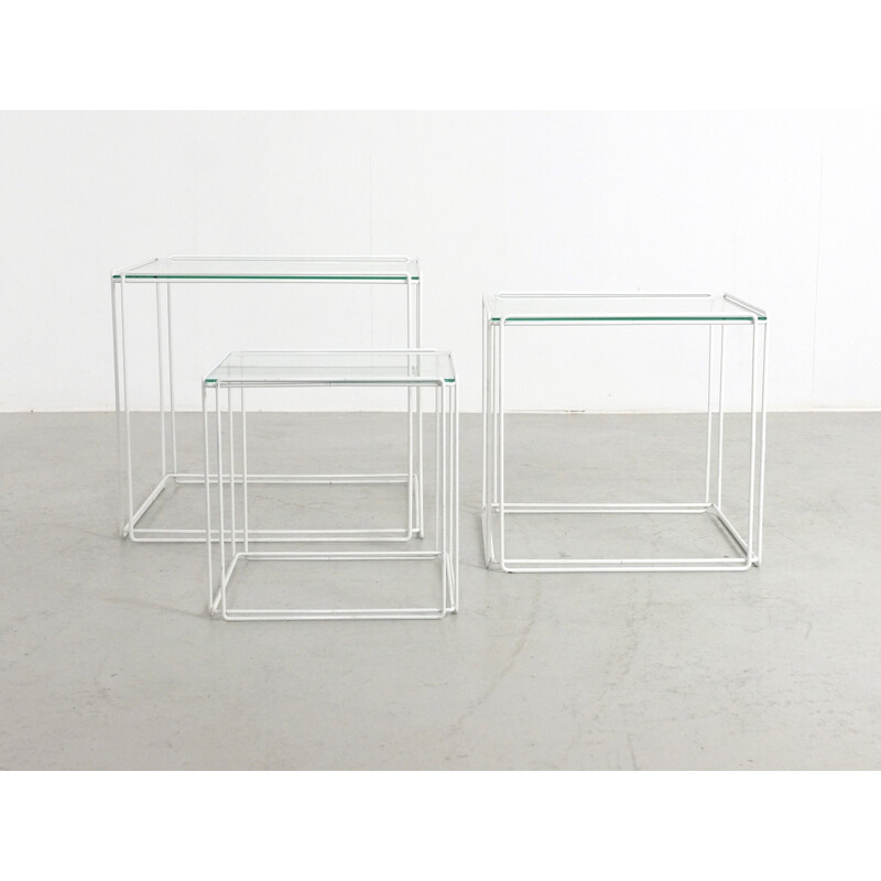 Set of 3 nesting tables by Max Sauze - 1970s