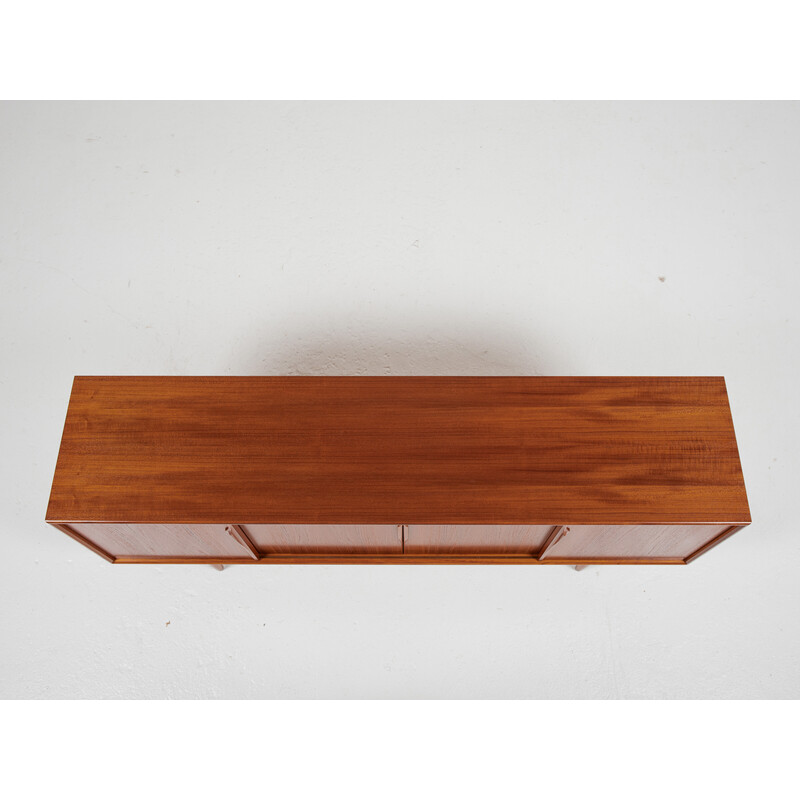 Mid century Deense 4-deurs buffetkast in teak van Axel Christensen voor Aco Møbler, 1960