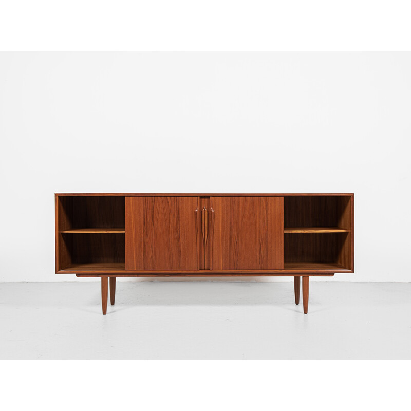 Mid century Deense 4-deurs buffetkast in teak van Axel Christensen voor Aco Møbler, 1960