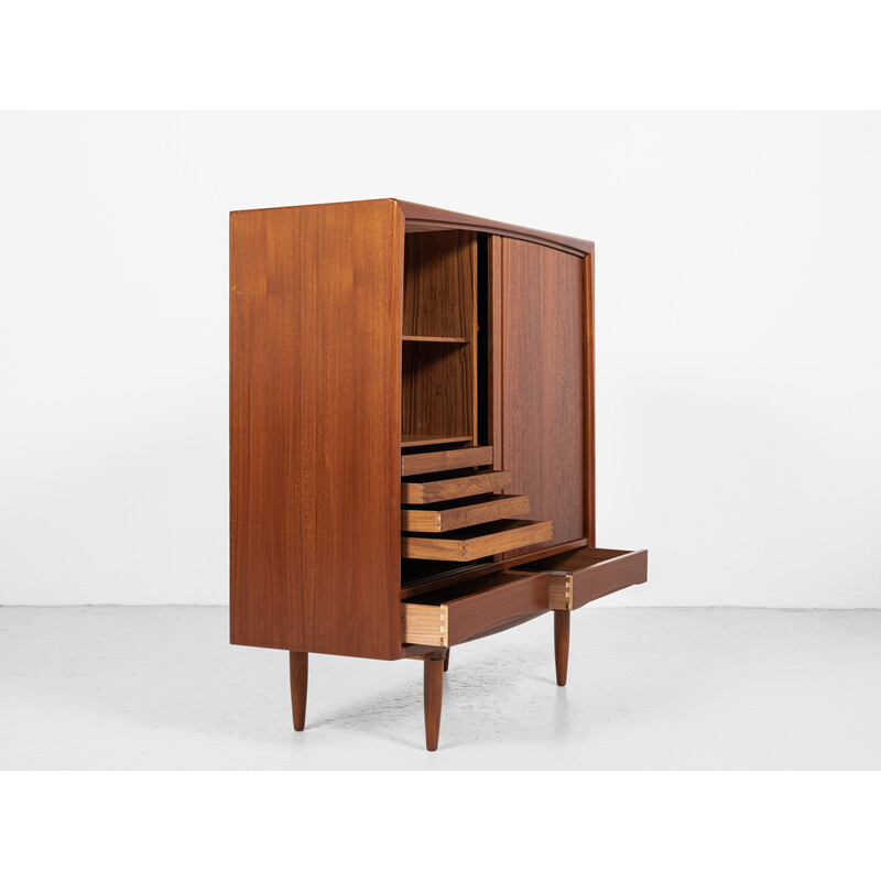 Mid century Danish higher cabinet in teak by Axel Christensen for Aco Møbler, 1960s