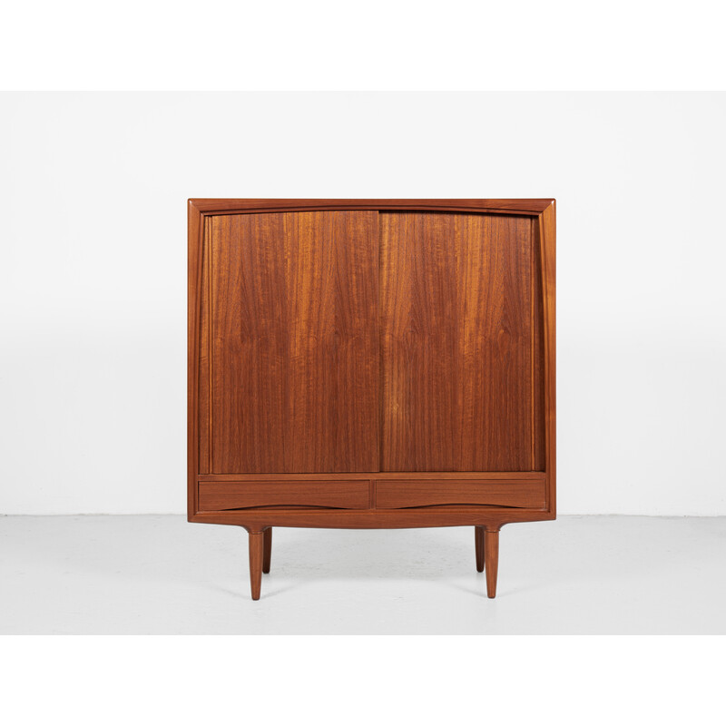 Armoire haute danoise vintage en teck par Axel Christensen pour Aco Møbler, 1960