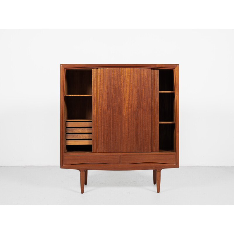 Mid century Deense hogere kast in teak van Axel Christensen voor Aco Møbler, 1960