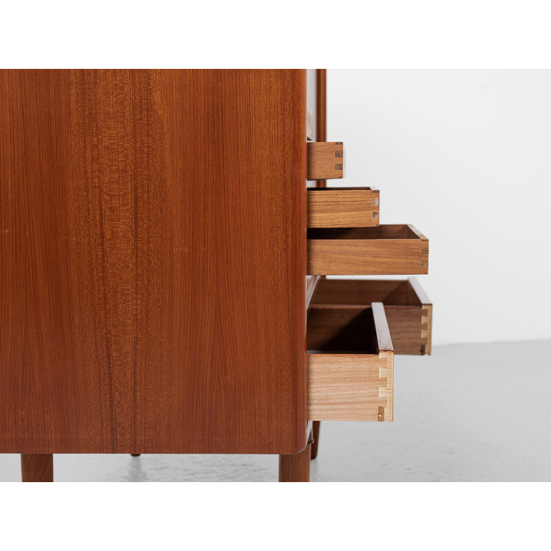 Mid century Danish higher cabinet in teak by Axel Christensen for Aco Møbler, 1960s