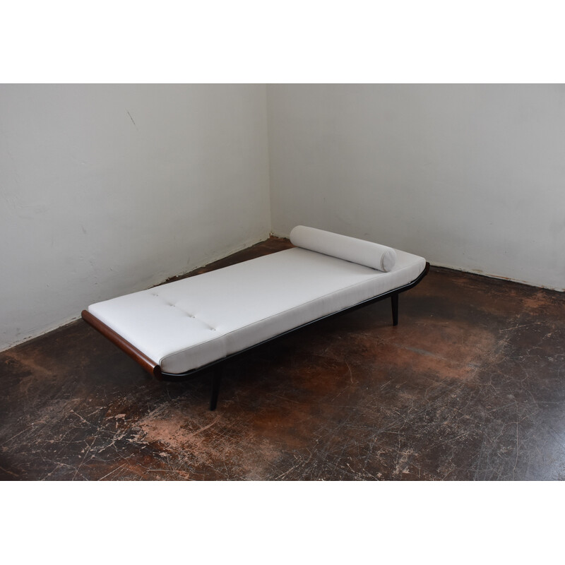 Vintage Cleopatra daybed in teak wood and metal frame, 1960s