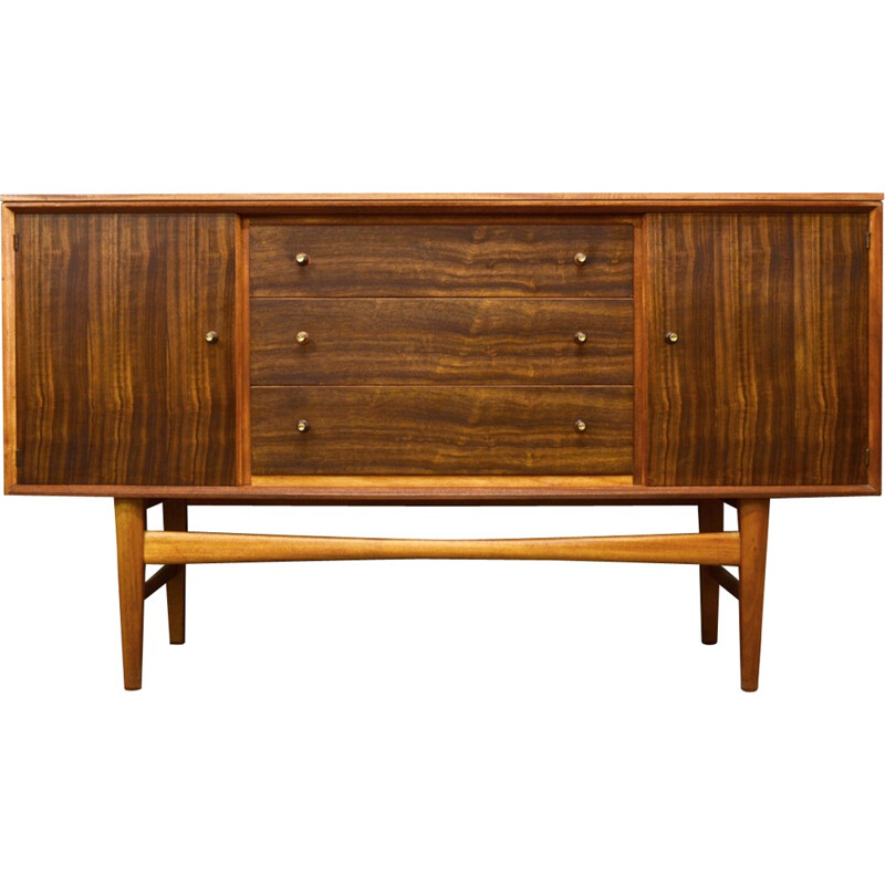 Mid-Century Gordon Russell Indian Laurel and Teak Sideboard - 1960s