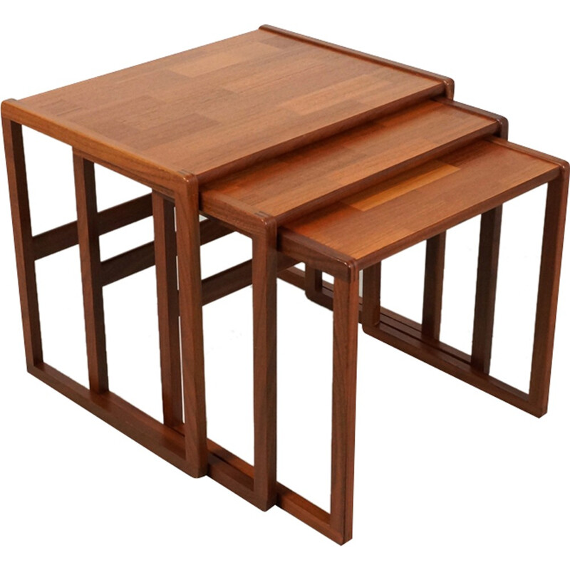 Set of 3 mid century teak nesting tables by G Plan - 1960s