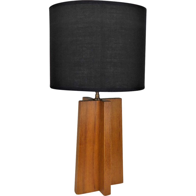  "Cross" lamp in solid teakwood - 1960s 