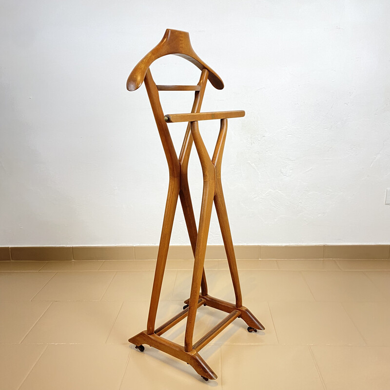 Vintage beech wood valet by Ico Parisi for Fratelli Reguitti, Italy 1950s