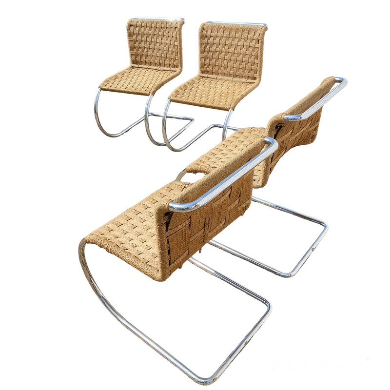 Vintage "Mr10" chairs by Mies Van der Rohe, 1960s