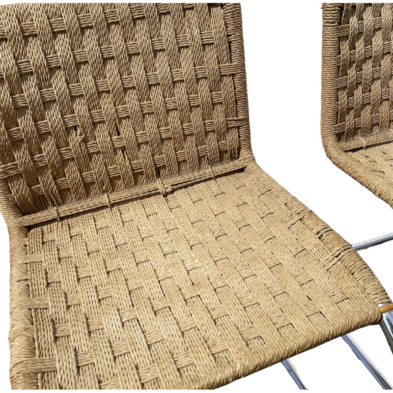 Cadeiras "Mr10" vintage de Mies Van der Rohe, década de 1960