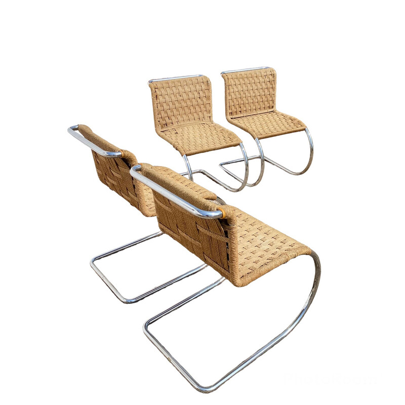 Vintage "Mr10" stoelen van Mies Van der Rohe, 1960