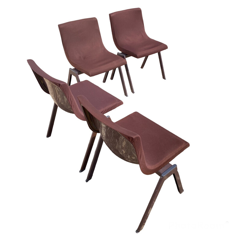 Cadeiras "Synthesis" vintage de Ettore Sottsass para Olivetti, década de 1970