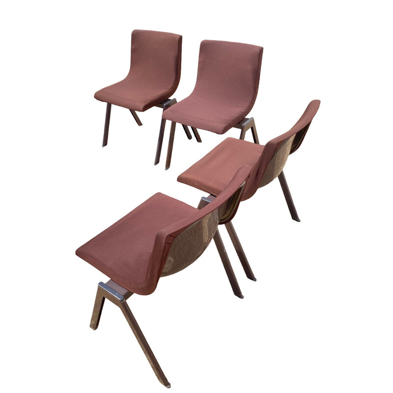 Cadeiras "Synthesis" vintage de Ettore Sottsass para Olivetti, década de 1970