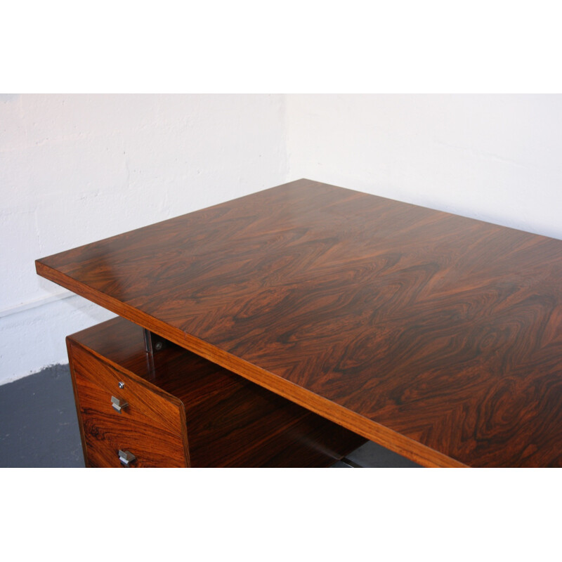 Executive desk in Rio rosewood - 1960s