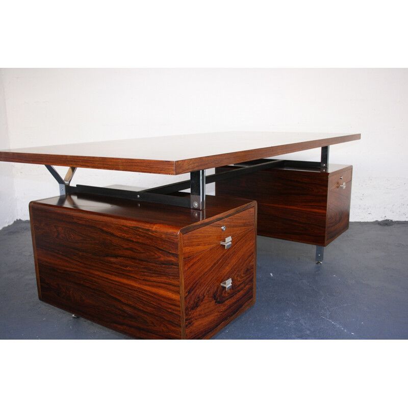 Executive desk in Rio rosewood - 1960s