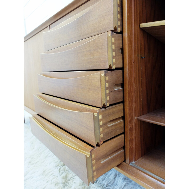 Teak sideboard by Arne Vodder with several compartments - 1960s