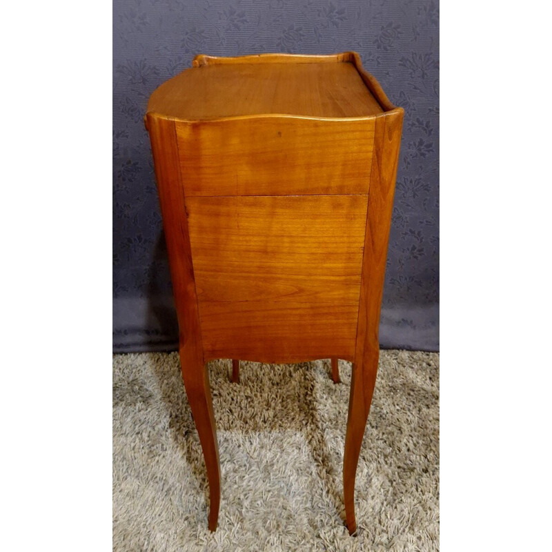 Vintage night stand in solid cherry wood