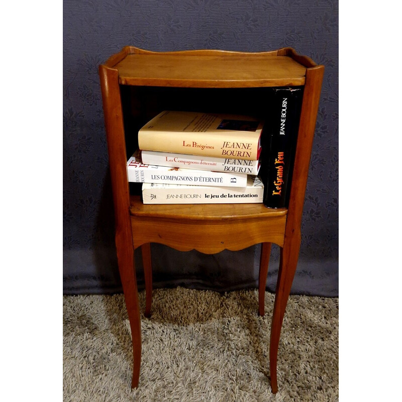 Vintage night stand in solid cherry wood